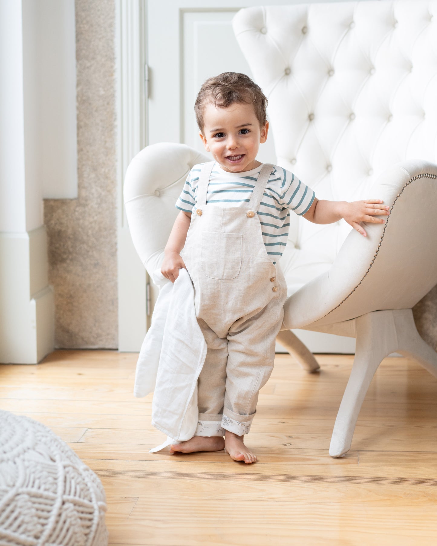 Benjamin natural linen Overalls