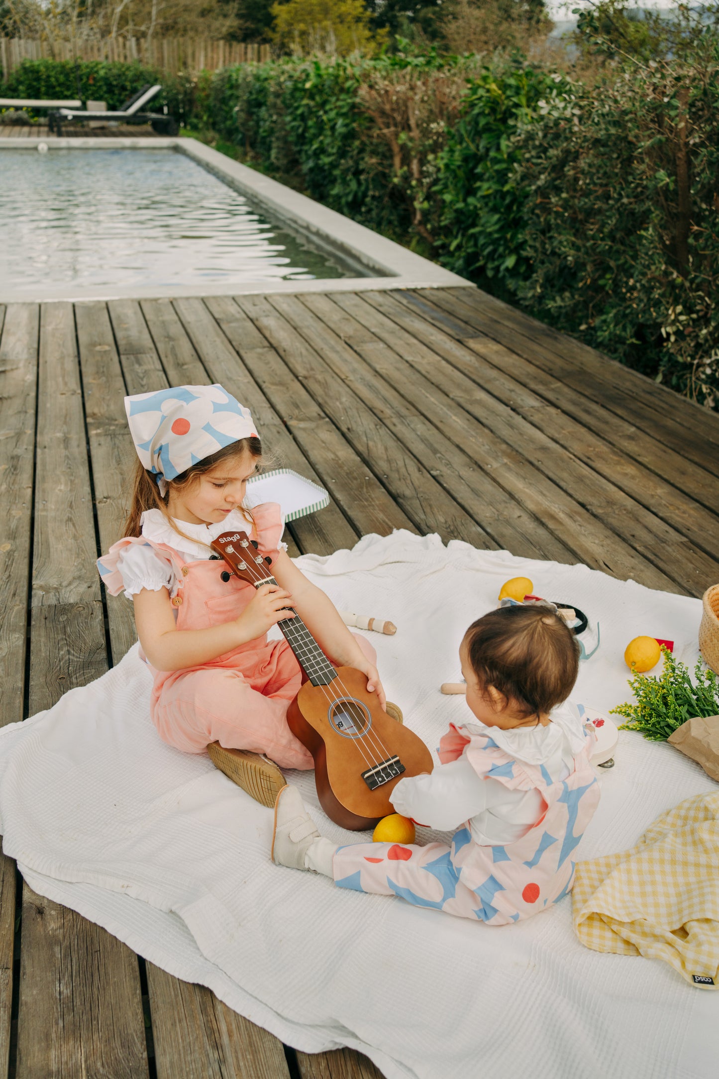 Amélia Coral Overalls