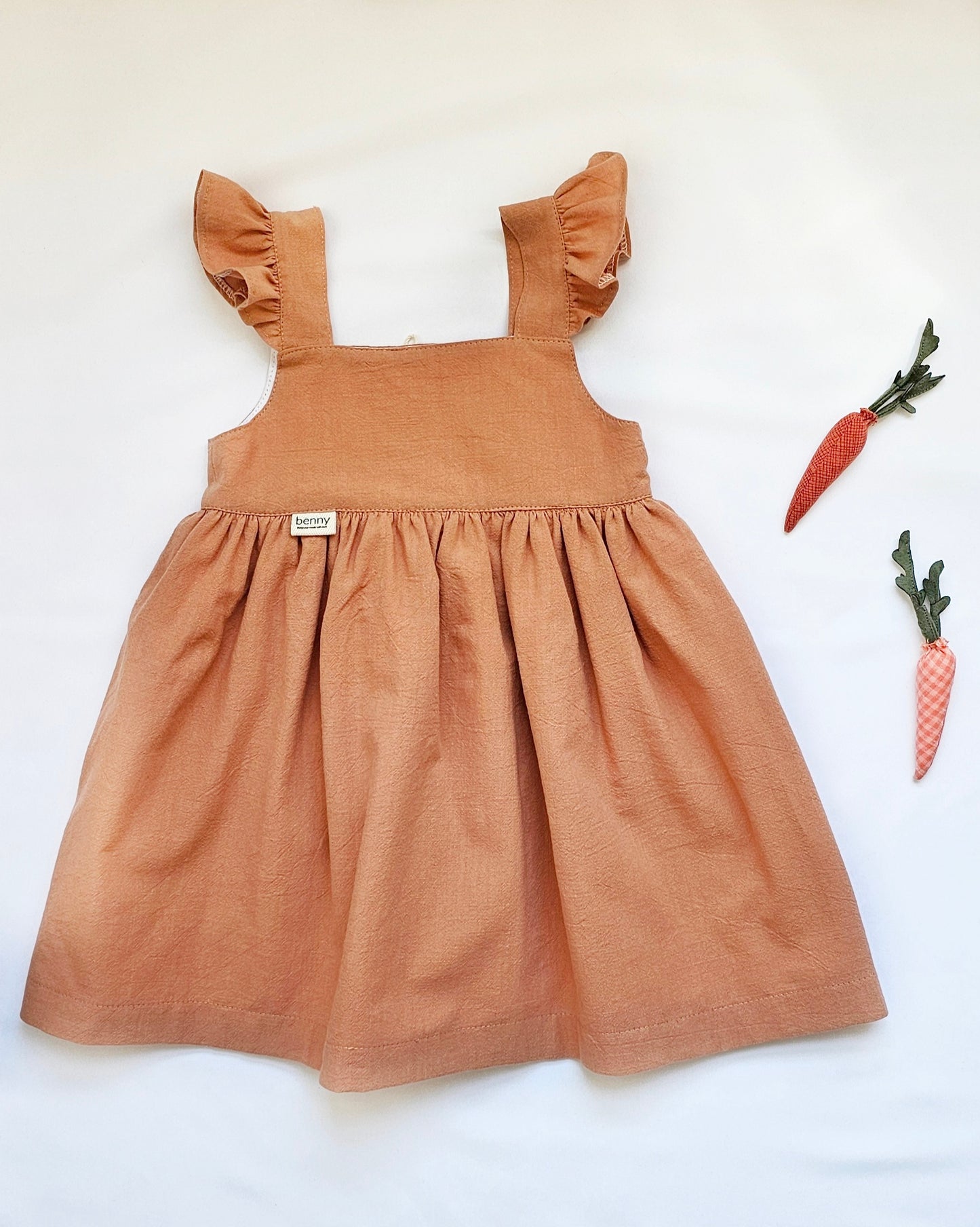 Vestido Sofia tijolo