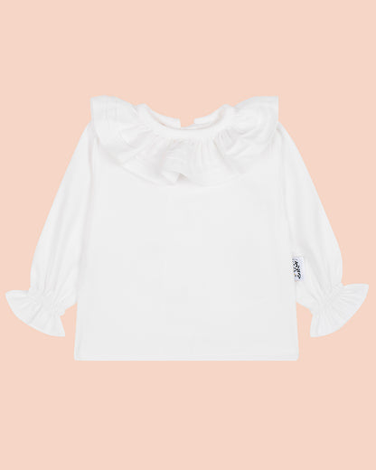 Maria Bluse mit Rüschenkragen