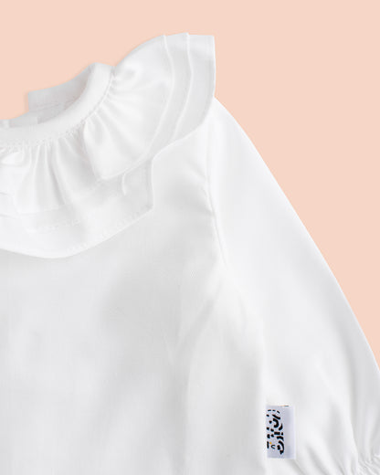 Maria Bluse mit Rüschenkragen