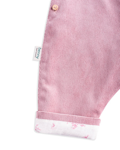 Jardineiras Amélia bombazine rosa
